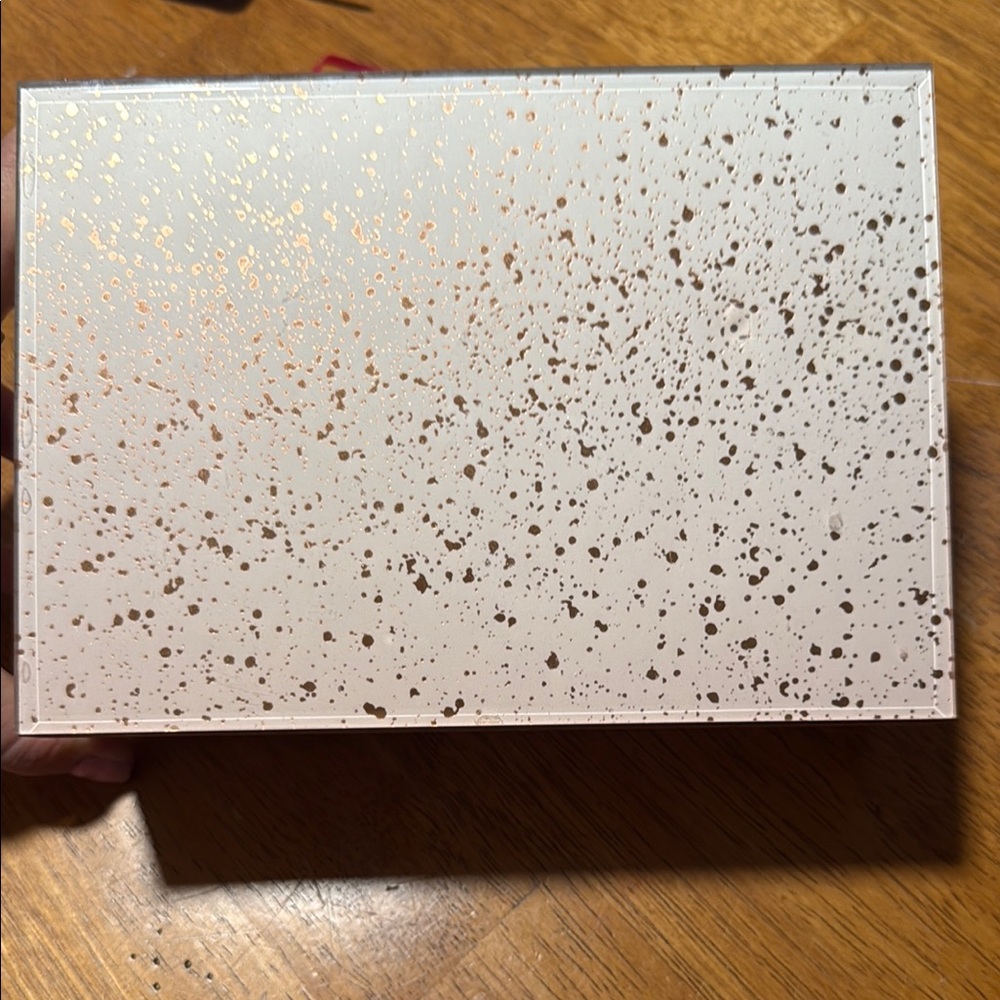 Gold Speckled White Box